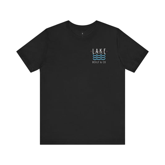 Lake Waves Unisex Tee - Perfect for Lake Days, Casual Outfits, Gifts, Summer Vacations, Coastal Vibes
