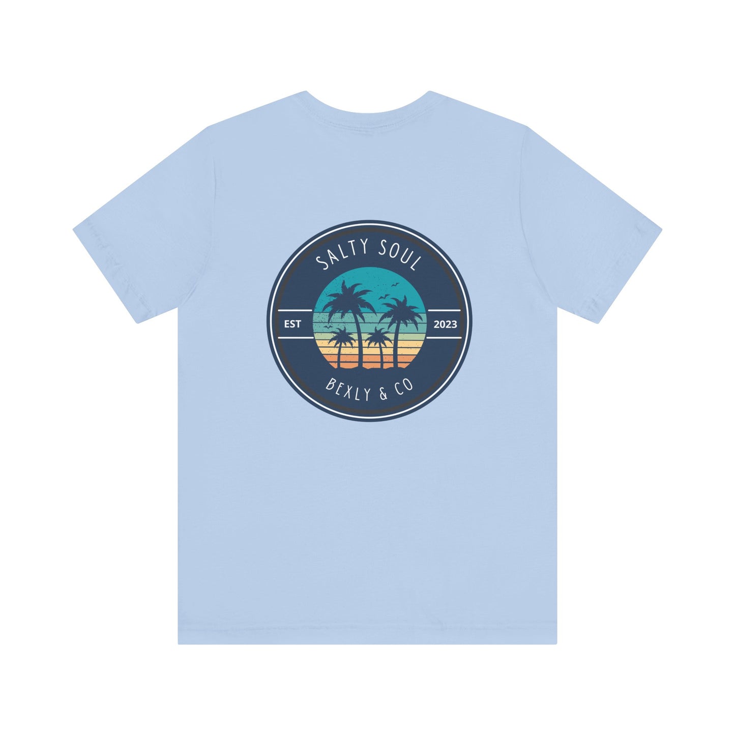 Salty Soul Palm Tree Beach Tee | Unisex Short Sleeve | Casual Summer Wear, Beach Vacation Shirt, Gift for Ocean Lovers, Retro Graphic [...]