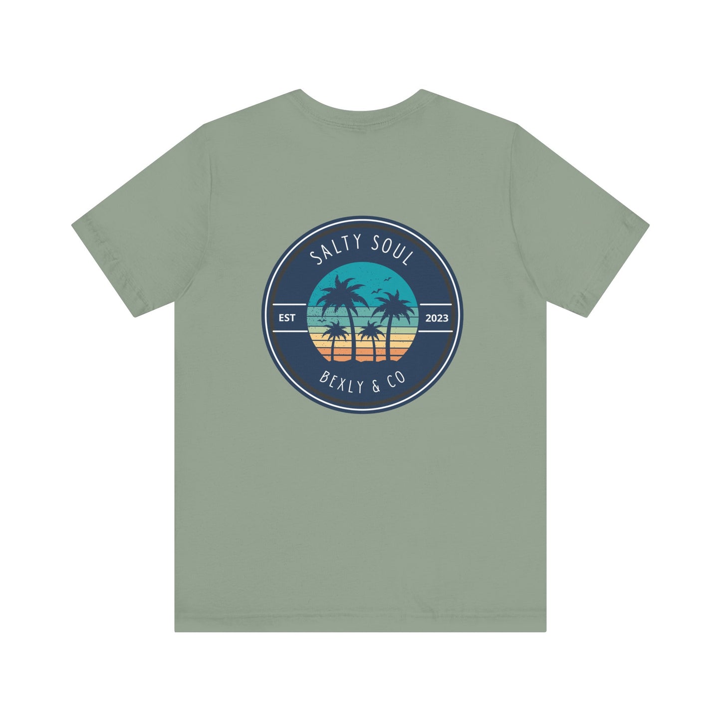 Salty Soul Palm Tree Beach Tee | Unisex Short Sleeve | Casual Summer Wear, Beach Vacation Shirt, Gift for Ocean Lovers, Retro Graphic [...]