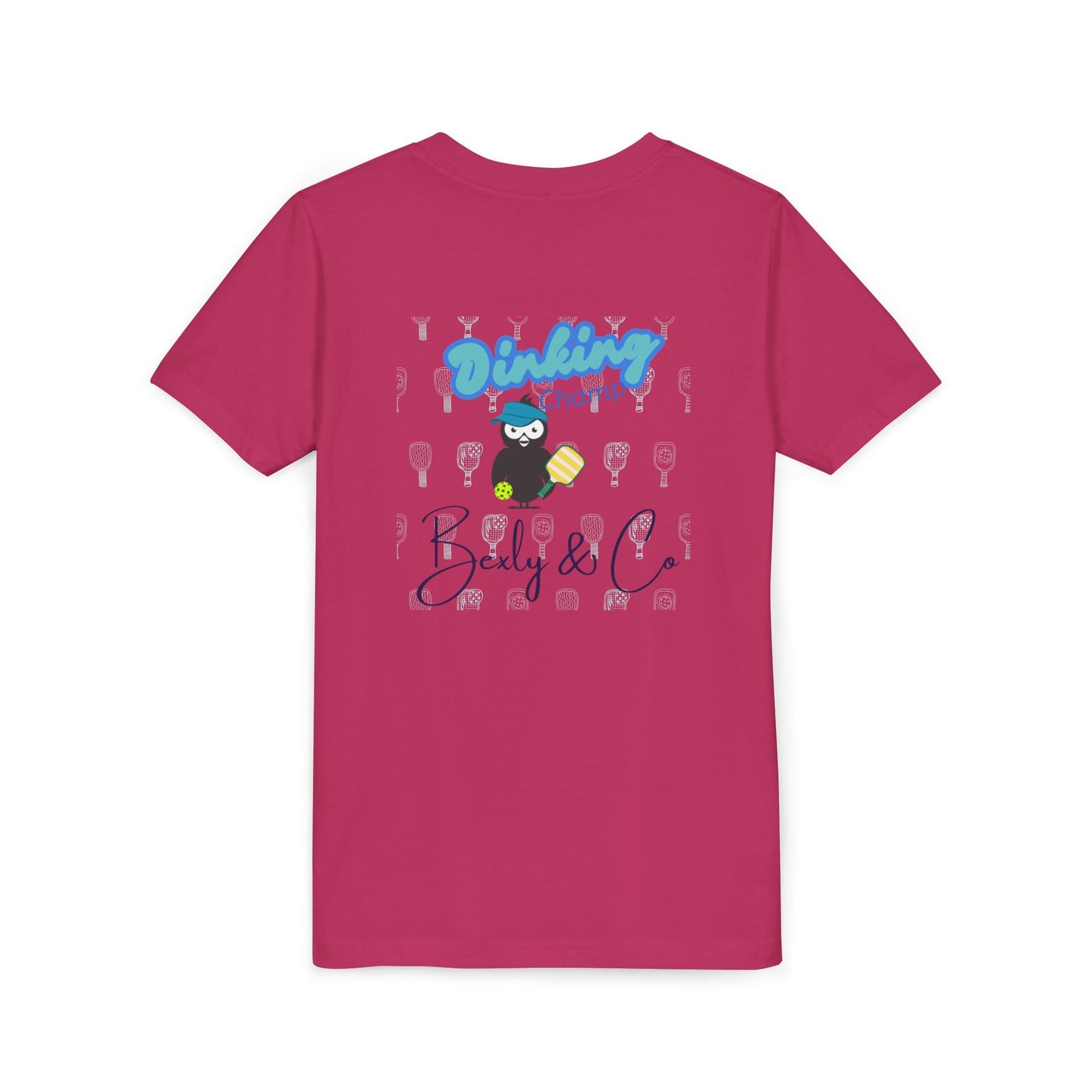 Youth Unisex Short Sleeve Tee - Fun 'Dinking Champ' Design for Active Kids