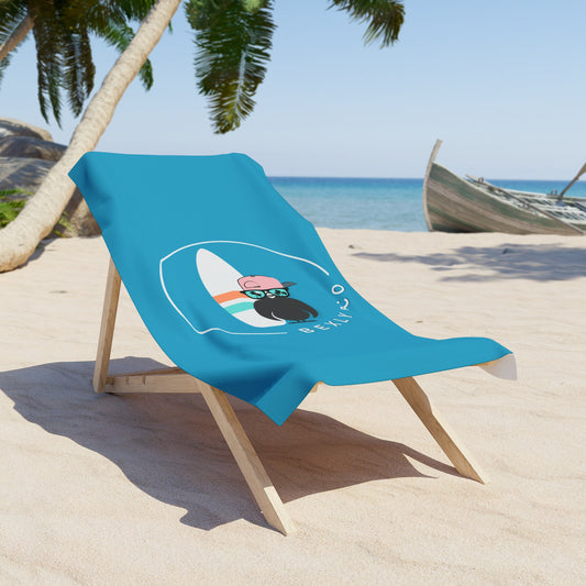 Surf-Inspired Beach Towel - Fun & Playful Design for Summer Vibes