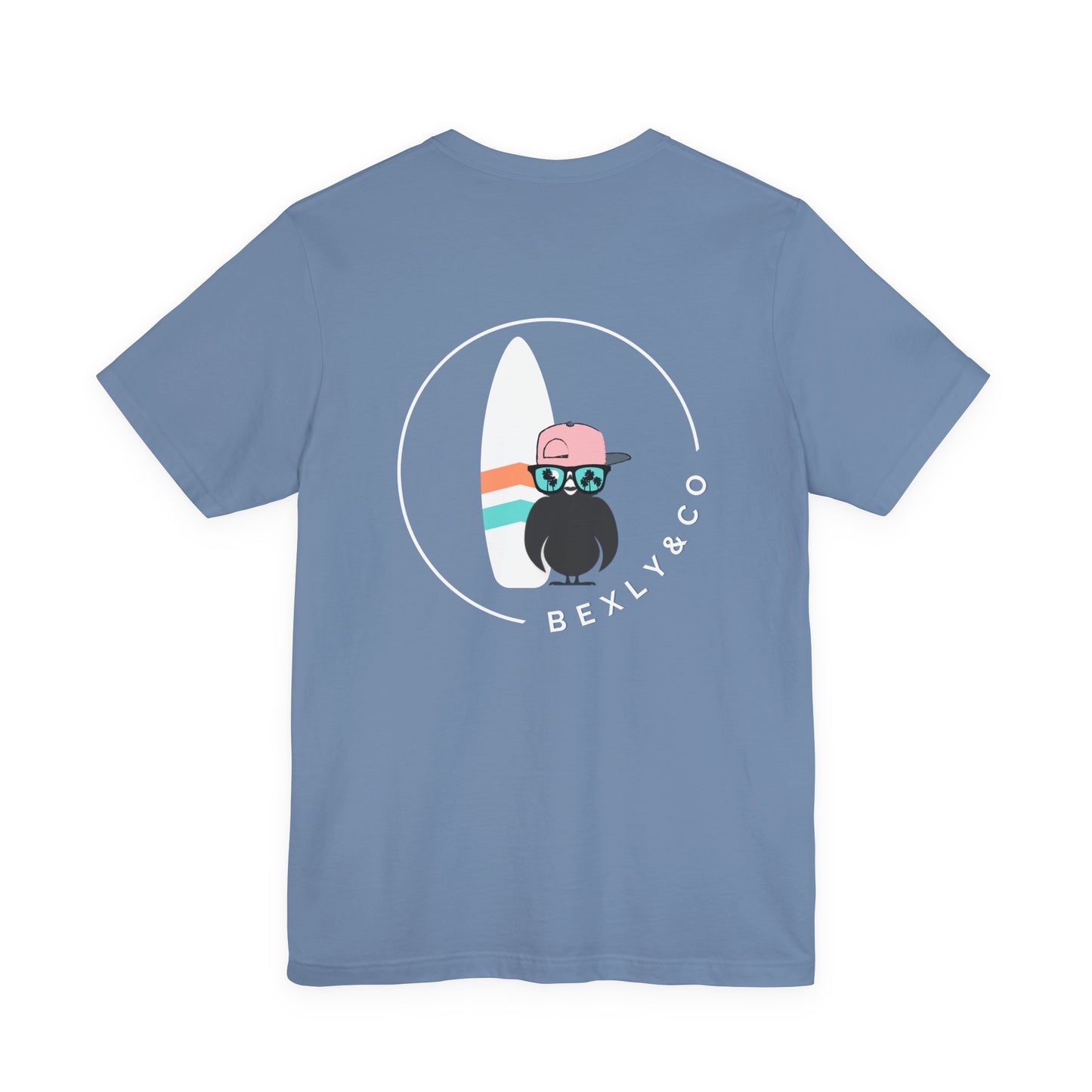 Unisex Stylish Tee- Surfer White Board