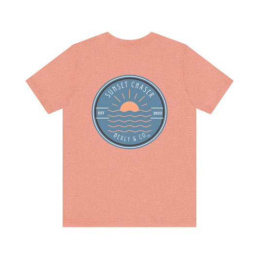 Coastal Sunset Tee, Beachwear, Summer Shirt, Vacation Top, Casual Outfit, Gift for Him/Her