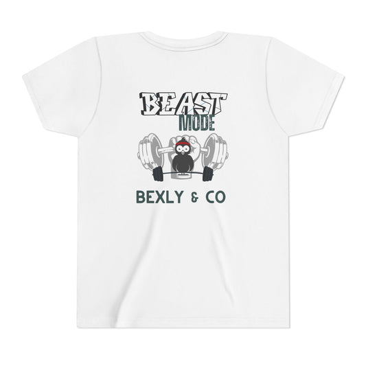 Beast Mode Youth Short Sleeve Tee | Fun & Active Kids Shirt for Fitness Lovers
