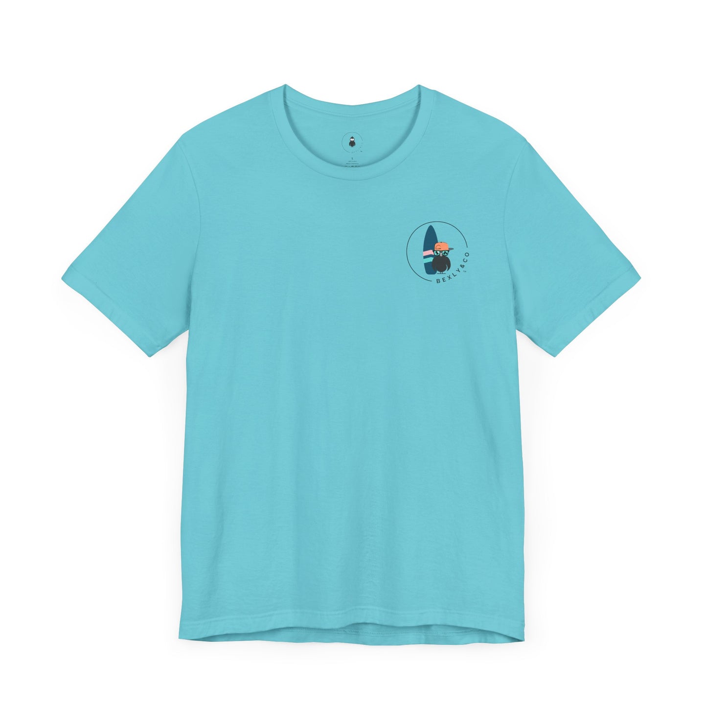 Unisex Stylish Tee- Surfer Blue Board