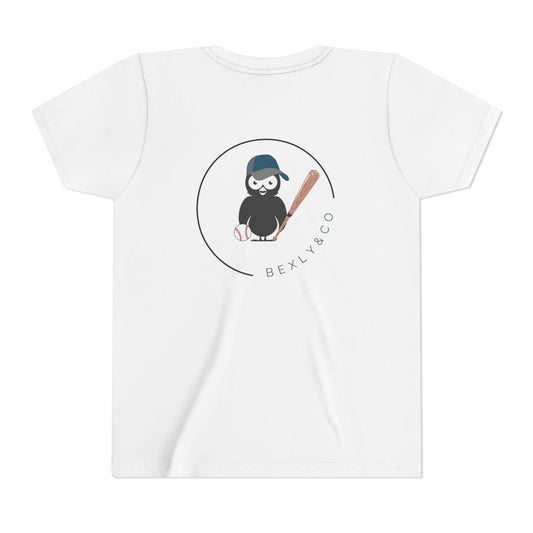 Baseball Youth Tee - Cute Kids Short Sleeve Shirt for Sports Fans