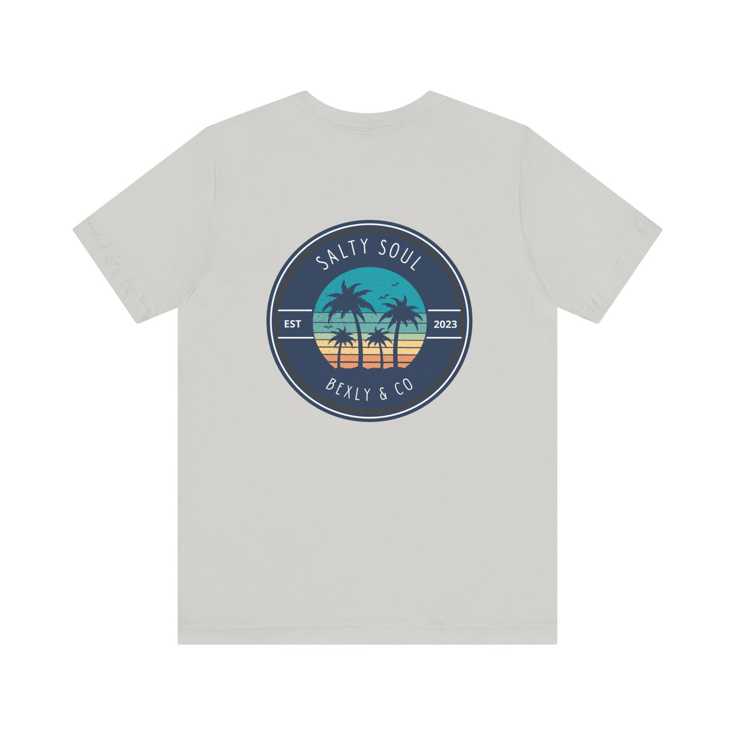 Salty Soul Palm Tree Beach Tee | Unisex Short Sleeve | Casual Summer Wear, Beach Vacation Shirt, Gift for Ocean Lovers, Retro Graphic [...]