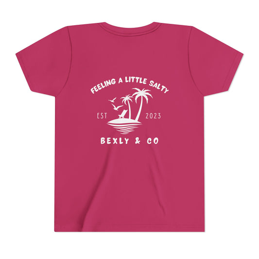Youth Beach Vibes Tee, Summer T-Shirt, Kids Graphic Shirt, Vacation Apparel, Beach Party Outfit, Tropical Style Shirt