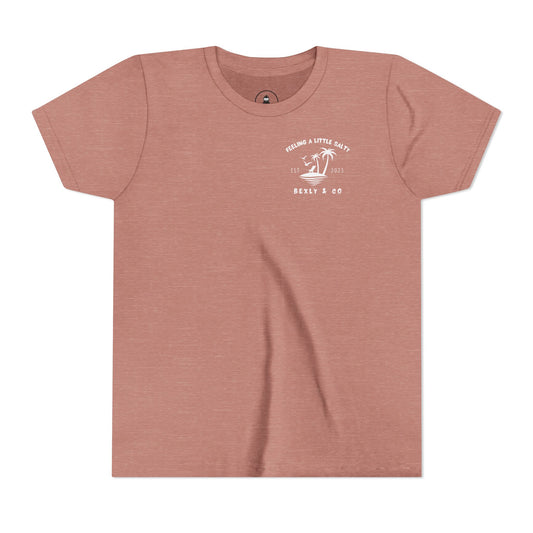 Youth Beach Vibes Tee, Summer T-Shirt, Kids Graphic Shirt, Vacation Apparel, Beach Party Outfit, Tropical Style Shirt