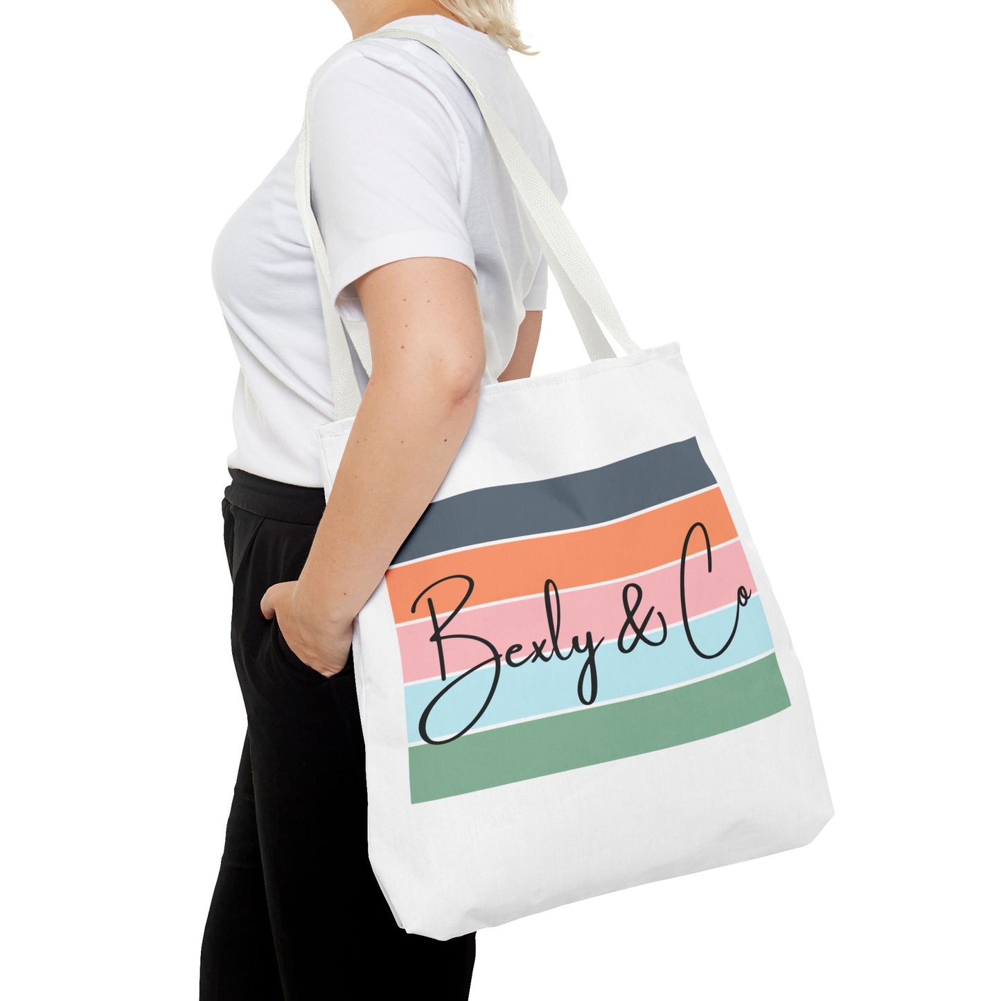 Stylish Striped Tote Bag - Bexly & Co. - Perfect for Everyday Use and Gifts