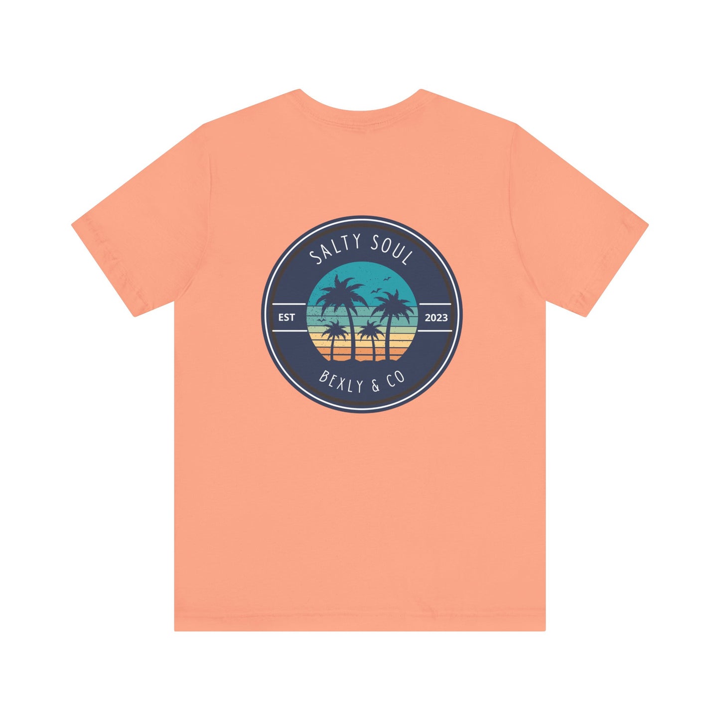Salty Soul Palm Tree Beach Tee | Unisex Short Sleeve | Casual Summer Wear, Beach Vacation Shirt, Gift for Ocean Lovers, Retro Graphic [...]