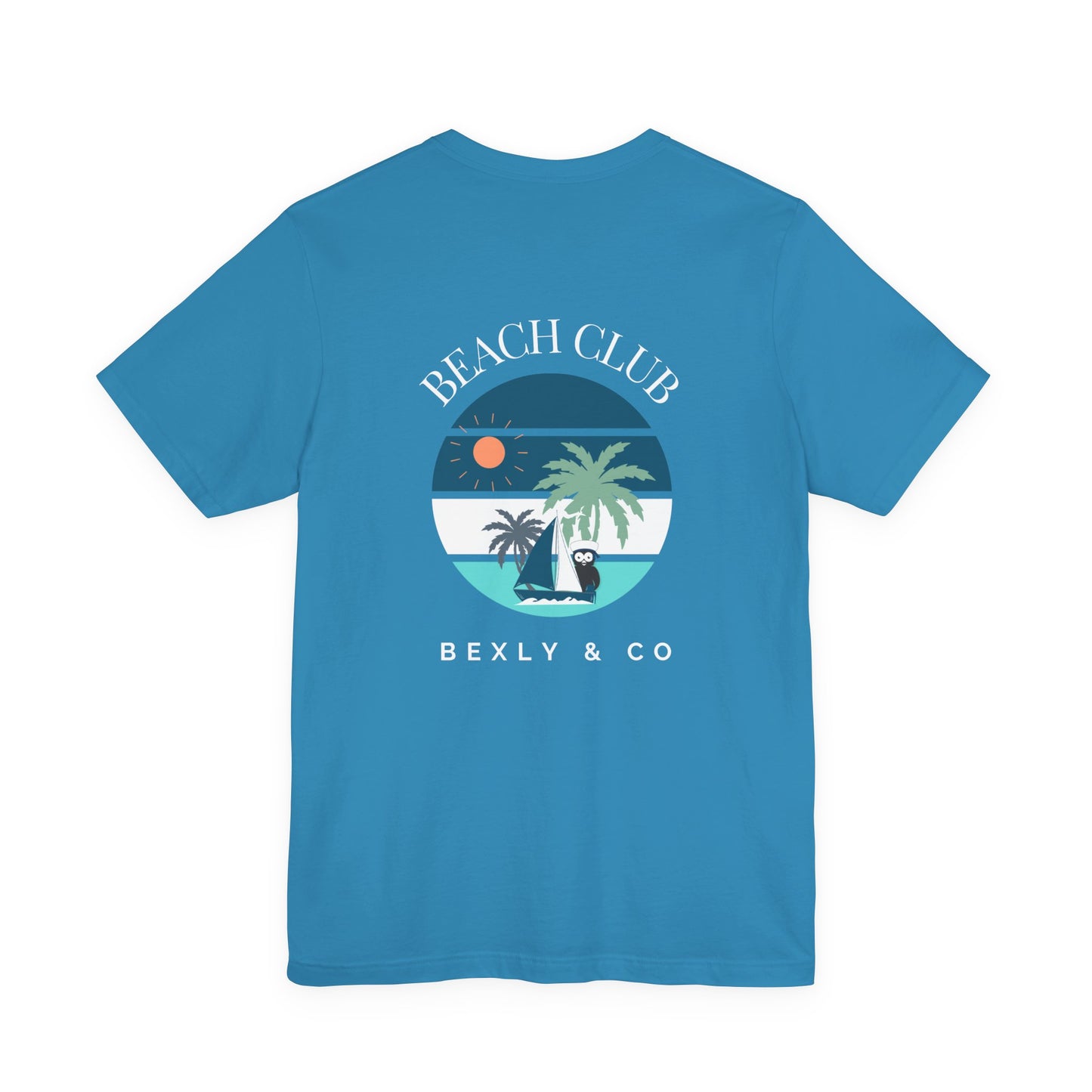 Beach Club Graphic Tee | Summer Vibe T-Shirt, Unisex Casual Wear, Perfect for Beach Days, Gift for Vacation Lovers, Palm Tree Design