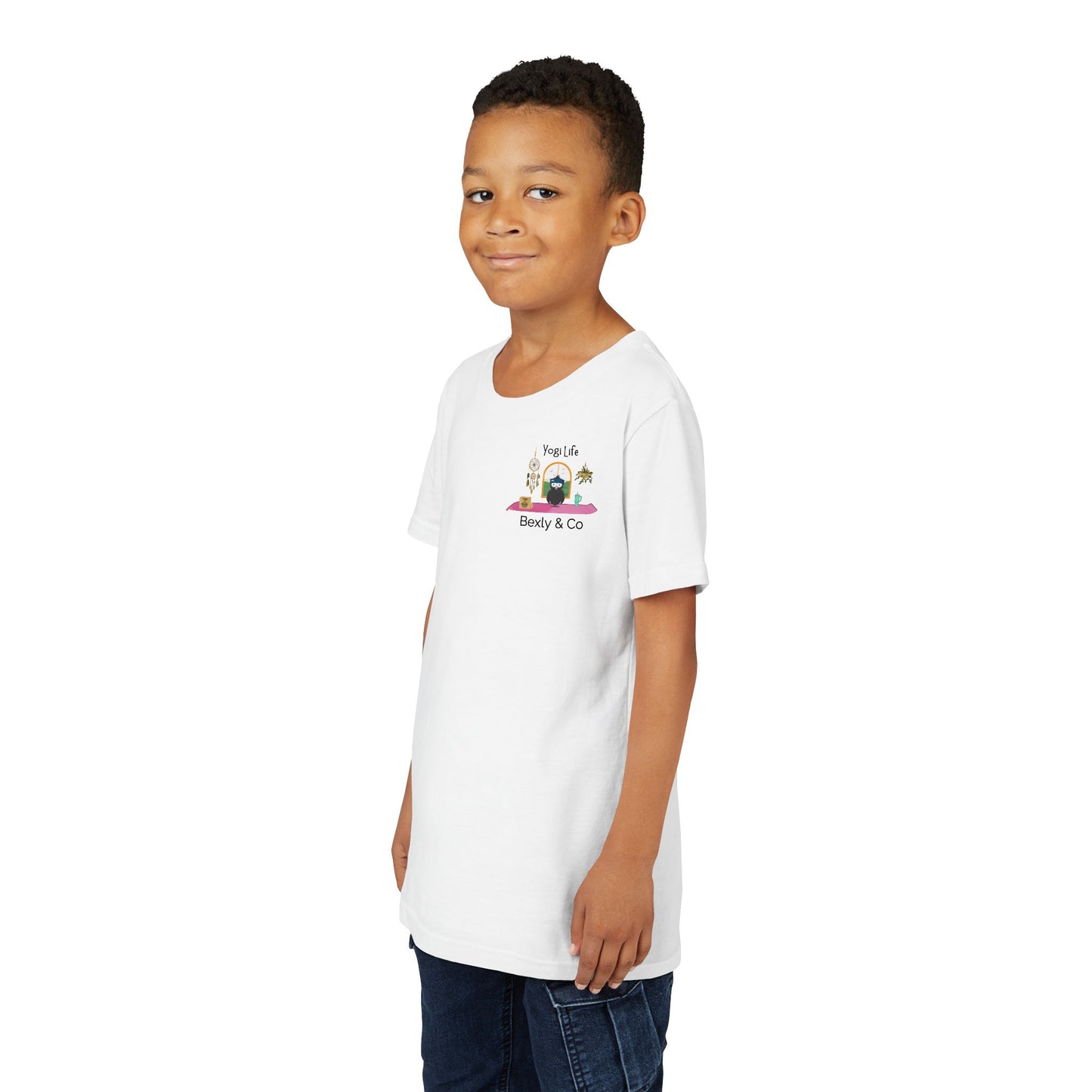 Yogi Life Youth Tee - Cute  Design for Young Yogis, Perfect for Relaxation and Everyday Wear