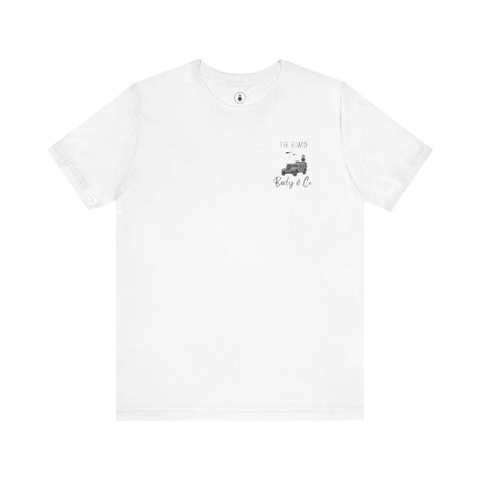 Unisex Short Sleeve Tee - The Guard Design for Adventure Lovers