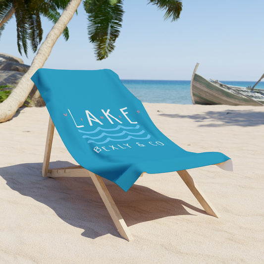 Lake Vibes Beach Towel - Perfect for Summer Days, Pool Parties, Lake Adventures, Vacation Essentials, Beach Accessories