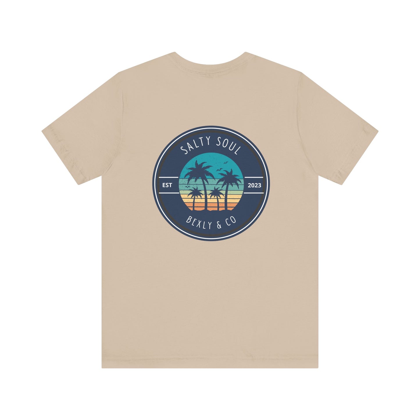 Salty Soul Palm Tree Beach Tee | Unisex Short Sleeve | Casual Summer Wear, Beach Vacation Shirt, Gift for Ocean Lovers, Retro Graphic [...]