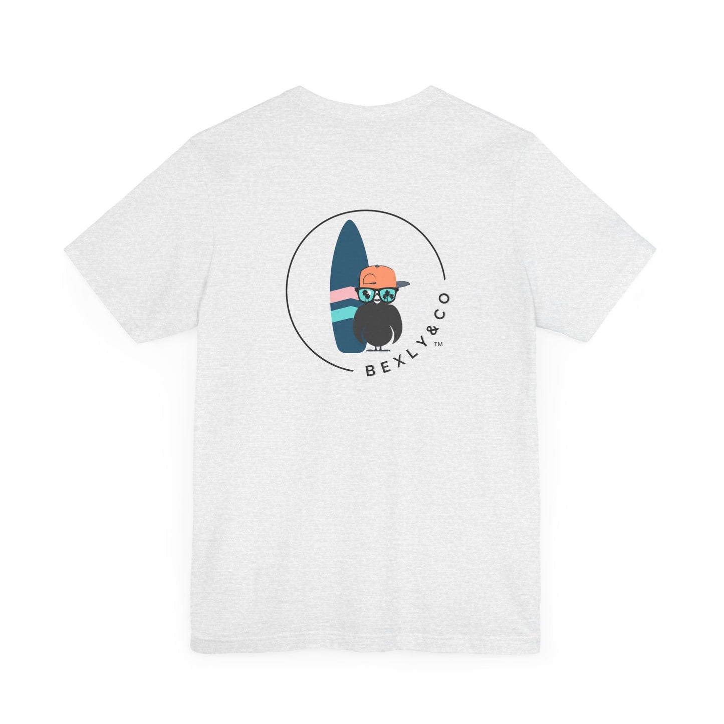 Unisex Stylish Tee- Surfer Blue Board