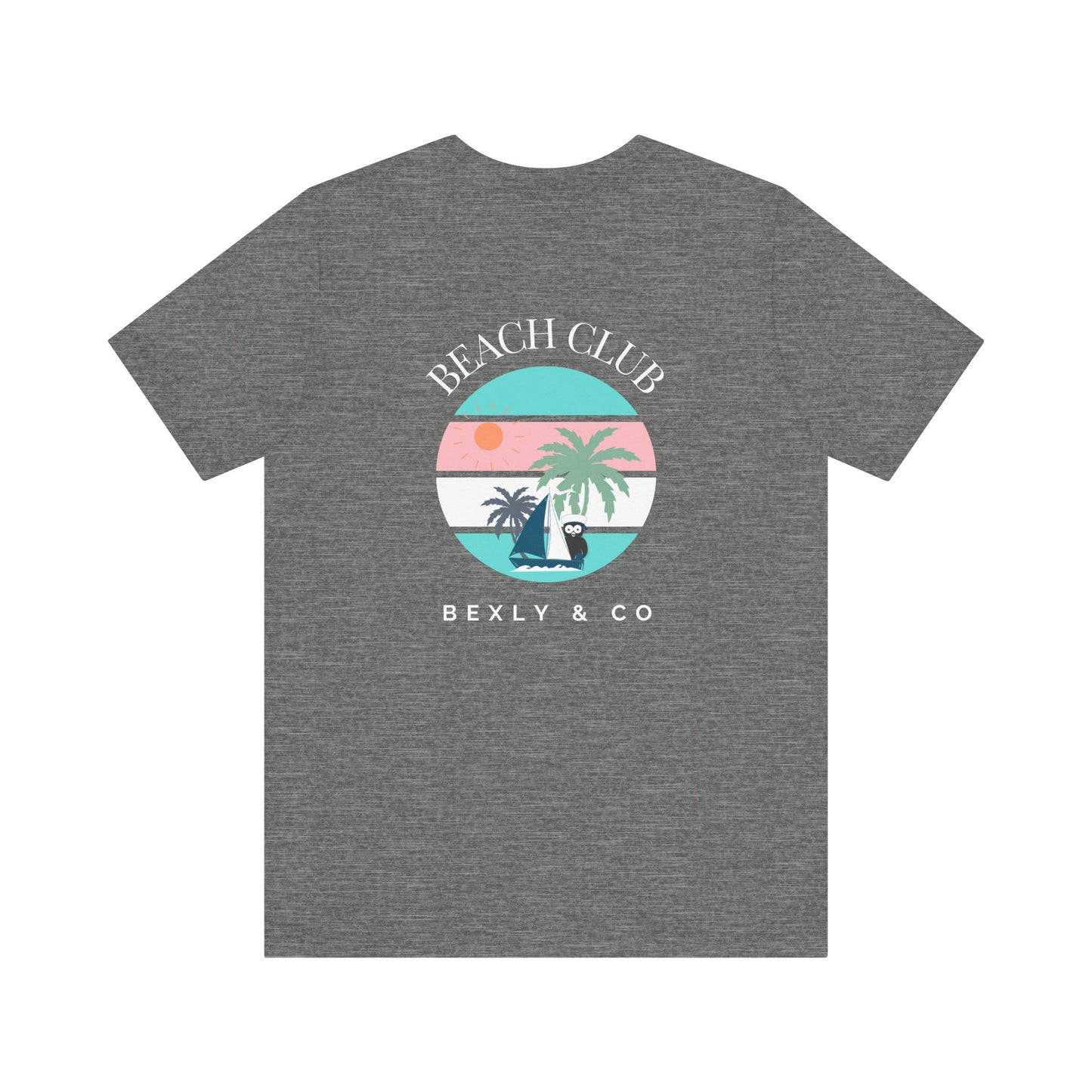 Beach Club Graphic Tee, Unisex Vacation Shirt, Casual Summer Top, Tropical Paradise T-Shirt, Outdoor Adventure Apparel