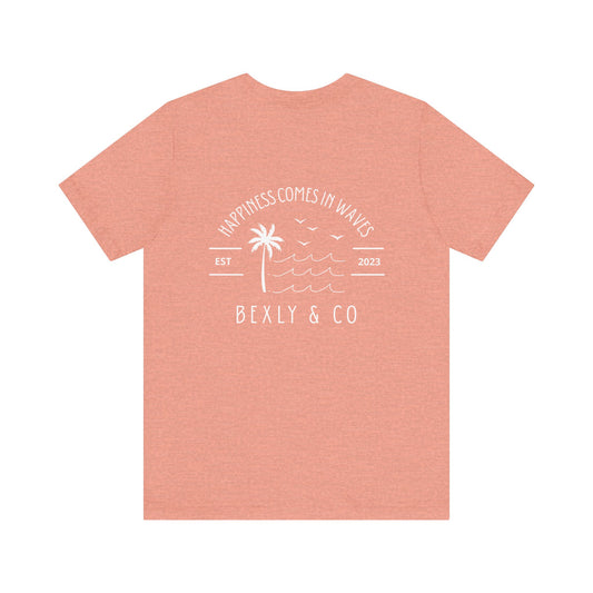 Beach Vibes Unisex Tee, Summer Shirt, Ocean Lover Gift, Casual T-Shirt, Vacation Tee, Beach Day Wear, Happy Days T-Shirt