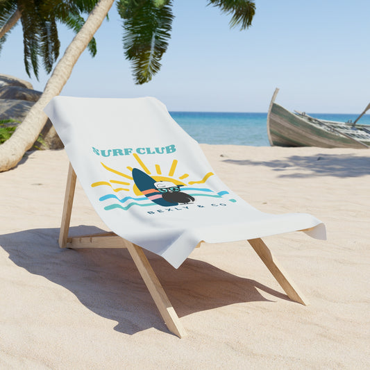 Surf Club Beach Towel - Fun Sun & Sea Design for Summer Adventures