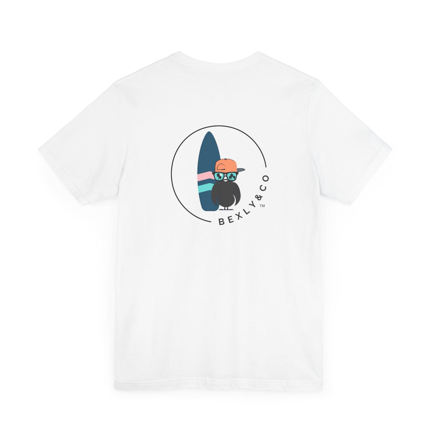 Unisex Stylish Tee- Surfer Blue Board
