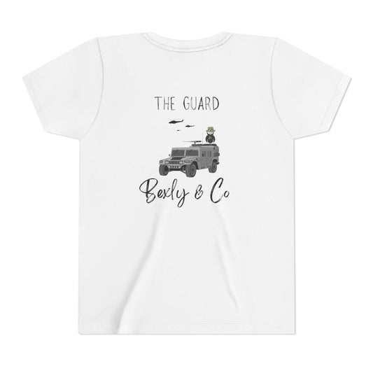Adventure-Themed Youth Short Sleeve Tee - 'The Guard' Design