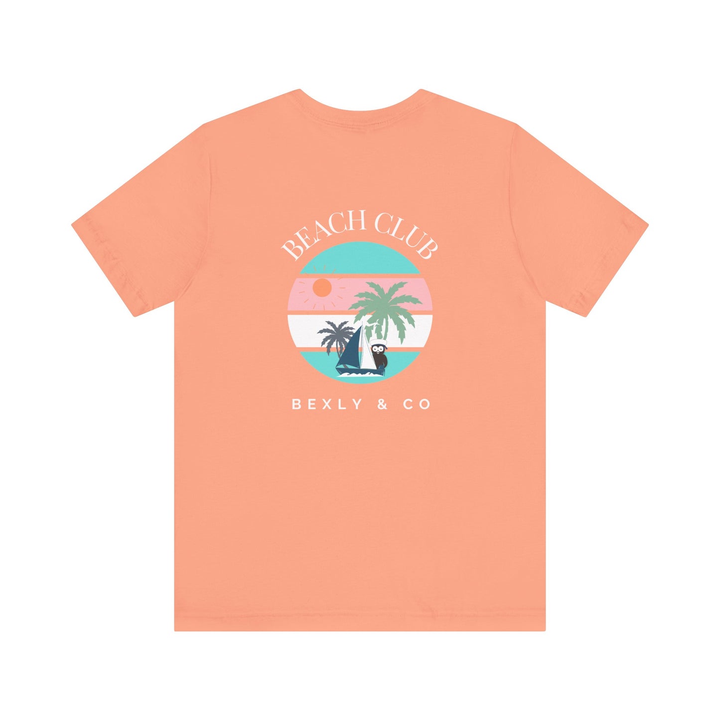 Beach Club Graphic Tee, Unisex Vacation Shirt, Casual Summer Top, Tropical Paradise T-Shirt, Outdoor Adventure Apparel