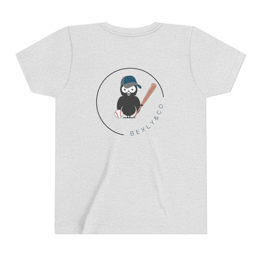 Baseball Youth Tee - Cute Kids Short Sleeve Shirt for Sports Fans