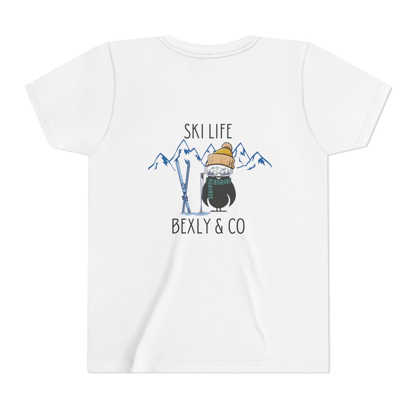 Youth Short Sleeve Tee - Ski Life Adventure Shirt for Young Skiers