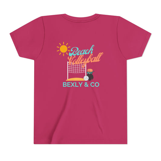 Youth Beach Volleyball Tee - Fun Summer Vibes for Kids