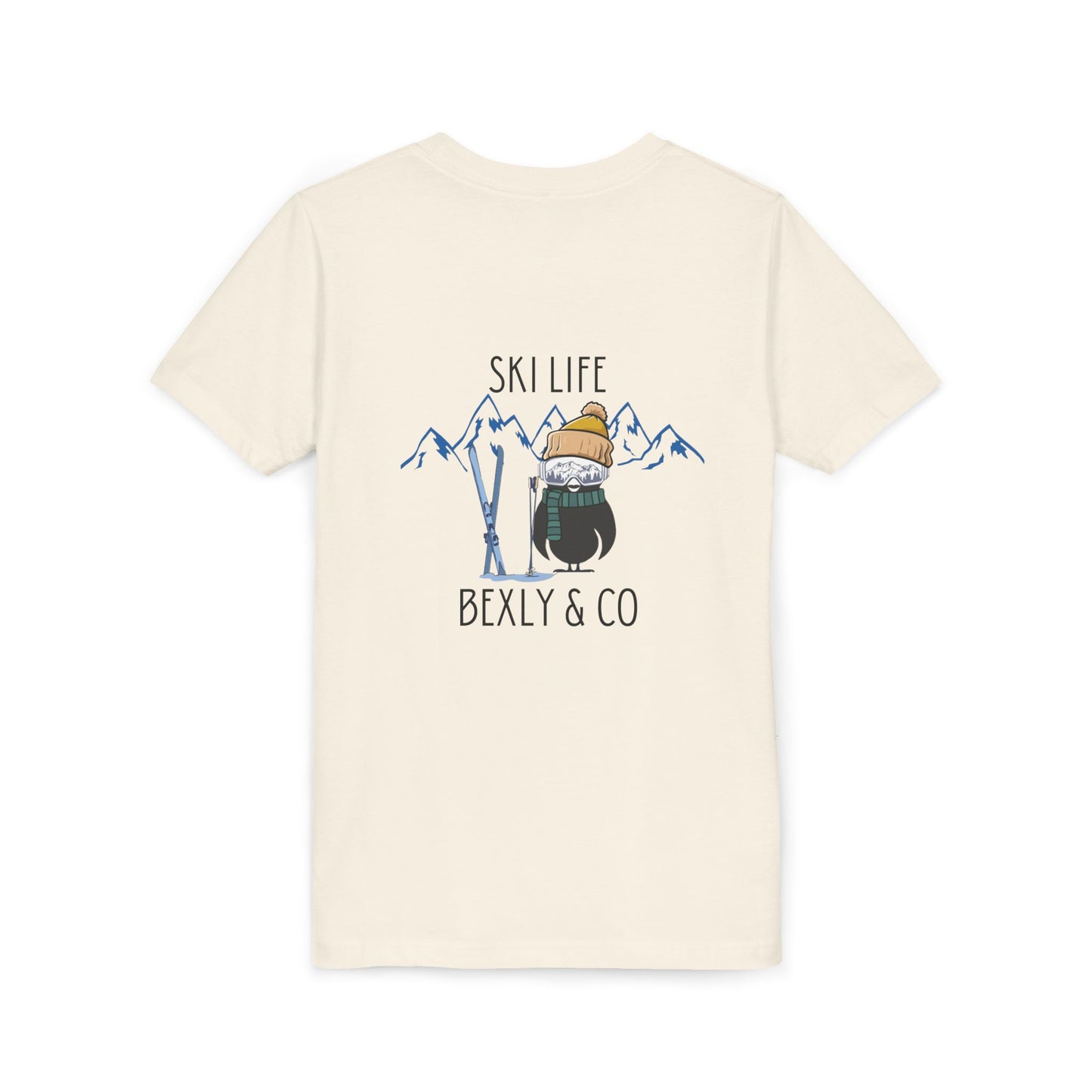 Youth Short Sleeve Tee - Ski Life Adventure Shirt for Young Skiers